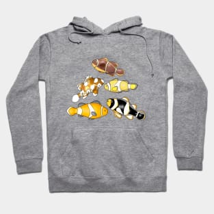 Group of colorful Clownfish cartoon Hoodie